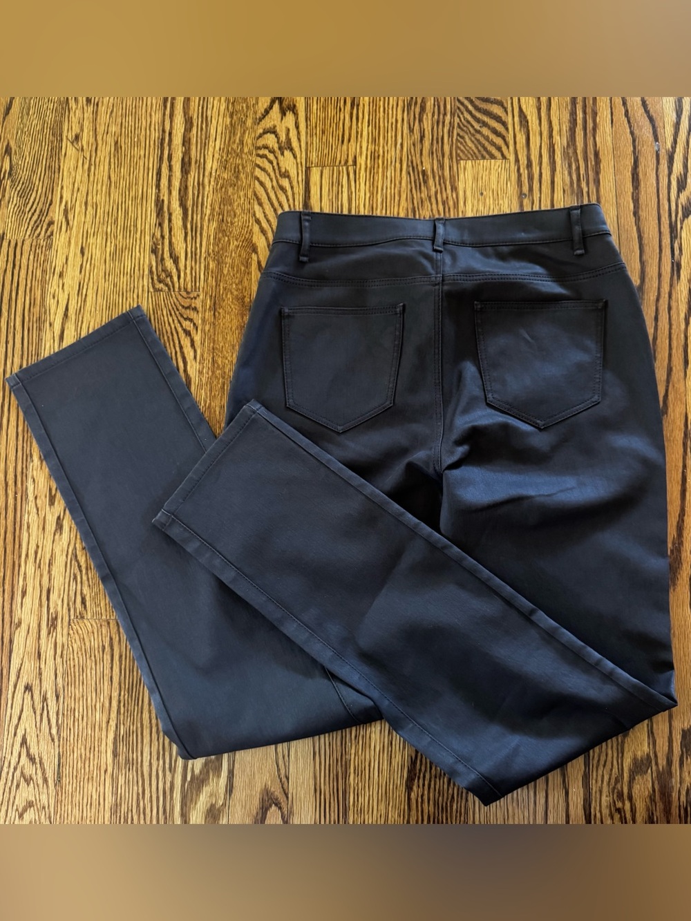 Lafayette 148 New York Brown Coated Skinny Jeans Women’s Size 2 Stretch Pants - Picture 8 of 10